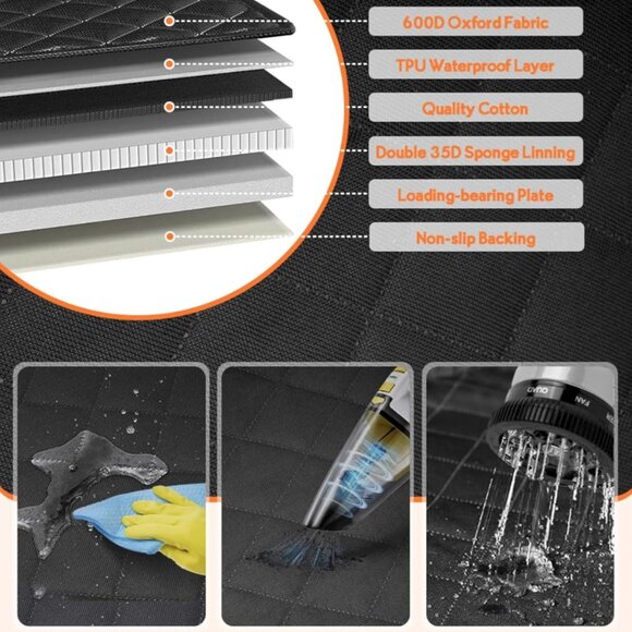 Keep Your Dog Safe in the Car – Hard-Bottom Backseat Extender 🐶🚗 - Picture 4 of 10